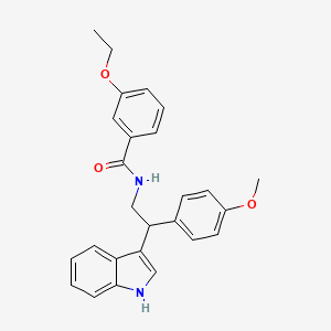 molecular formula C26H26N2O3 B11346880 3-ethoxy-N-[2-(1H-indol-3-yl)-2-(4-methoxyphenyl)ethyl]benzamide 