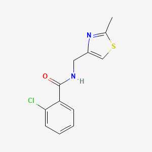 2-chloro-N-[(2-methyl-1,3-thiazol-4-yl)methyl]benzamide