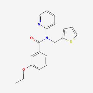 3-ethoxy-N-(pyridin-2-yl)-N-(thiophen-2-ylmethyl)benzamide