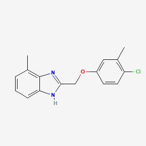 2-[(4-chloro-3-methylphenoxy)methyl]-4-methyl-1H-benzimidazole