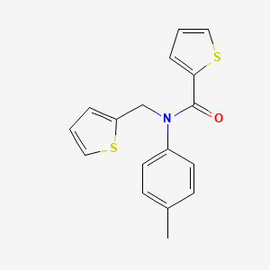 N-(4-methylphenyl)-N-(thiophen-2-ylmethyl)thiophene-2-carboxamide