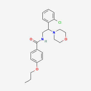 N-[2-(2-chlorophenyl)-2-(morpholin-4-yl)ethyl]-4-propoxybenzamide