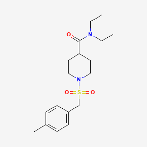 N,N-diethyl-1-[(4-methylbenzyl)sulfonyl]piperidine-4-carboxamide