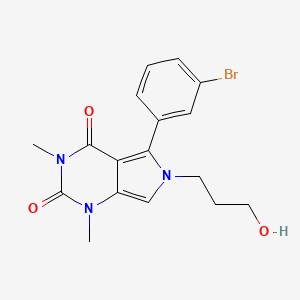 5-(3-bromophenyl)-6-(3-hydroxypropyl)-1,3-dimethyl-1H-pyrrolo[3,4-d]pyrimidine-2,4(3H,6H)-dione