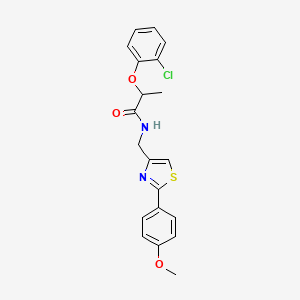 2-(2-chlorophenoxy)-N-{[2-(4-methoxyphenyl)-1,3-thiazol-4-yl]methyl}propanamide