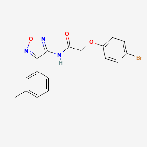 2-(4-bromophenoxy)-N-[4-(3,4-dimethylphenyl)-1,2,5-oxadiazol-3-yl]acetamide