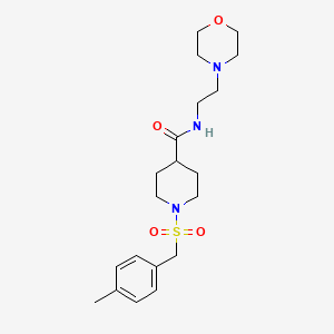 1-[(4-methylbenzyl)sulfonyl]-N-[2-(morpholin-4-yl)ethyl]piperidine-4-carboxamide