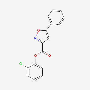 2-Chlorophenyl 5-phenyl-1,2-oxazole-3-carboxylate