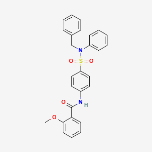 N-{4-[benzyl(phenyl)sulfamoyl]phenyl}-2-methoxybenzamide