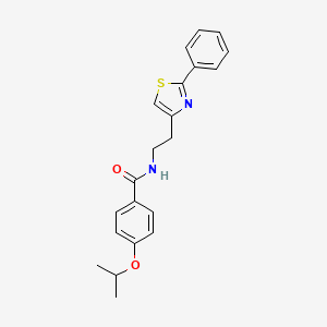 N-[2-(2-phenyl-1,3-thiazol-4-yl)ethyl]-4-(propan-2-yloxy)benzamide