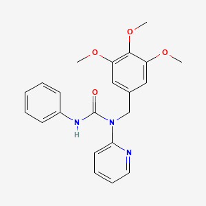 3-Phenyl-1-pyridin-2-yl-1-(3,4,5-trimethoxybenzyl)urea