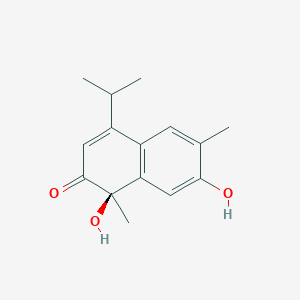 molecular formula C15H18O3 B113472 (1R)-1,7-dihydroxy-1,6-dimethyl-4-propan-2-ylnaphthalen-2-one CAS No. 41653-72-9