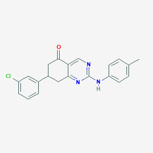 7-(3-chlorophenyl)-2-[(4-methylphenyl)amino]-7,8-dihydroquinazolin-5(6H)-one