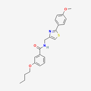 3-butoxy-N-{[2-(4-methoxyphenyl)-1,3-thiazol-4-yl]methyl}benzamide