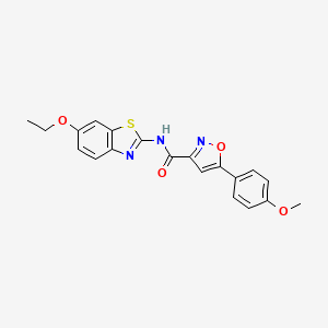 N-(6-ethoxy-1,3-benzothiazol-2-yl)-5-(4-methoxyphenyl)-1,2-oxazole-3-carboxamide