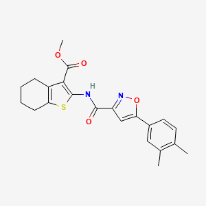 Methyl 2-({[5-(3,4-dimethylphenyl)-1,2-oxazol-3-yl]carbonyl}amino)-4,5,6,7-tetrahydro-1-benzothiophene-3-carboxylate