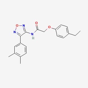 molecular formula C20H21N3O3 B11347255 N-[4-(3,4-dimethylphenyl)-1,2,5-oxadiazol-3-yl]-2-(4-ethylphenoxy)acetamide 