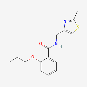 N-[(2-methyl-1,3-thiazol-4-yl)methyl]-2-propoxybenzamide