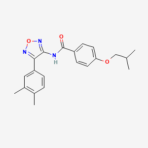 N-[4-(3,4-dimethylphenyl)-1,2,5-oxadiazol-3-yl]-4-(2-methylpropoxy)benzamide