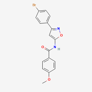 N-[3-(4-bromophenyl)-1,2-oxazol-5-yl]-4-methoxybenzamide