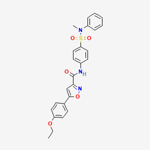 5-(4-ethoxyphenyl)-N-{4-[methyl(phenyl)sulfamoyl]phenyl}-1,2-oxazole-3-carboxamide