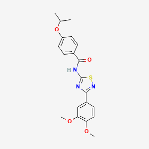 N-[3-(3,4-dimethoxyphenyl)-1,2,4-thiadiazol-5-yl]-4-(propan-2-yloxy)benzamide