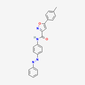 5-(4-methylphenyl)-N-{4-[(Z)-phenyldiazenyl]phenyl}-1,2-oxazole-3-carboxamide