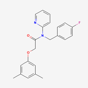 molecular formula C22H21FN2O2 B11347429 2-(3,5-dimethylphenoxy)-N-(4-fluorobenzyl)-N-(pyridin-2-yl)acetamide 