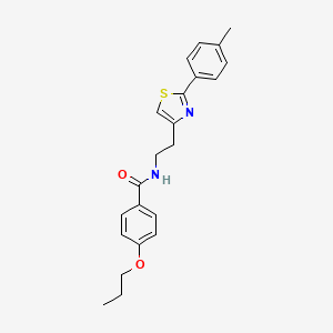 N-{2-[2-(4-methylphenyl)-1,3-thiazol-4-yl]ethyl}-4-propoxybenzamide