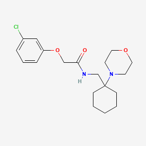 molecular formula C19H27ClN2O3 B11347467 2-(3-chlorophenoxy)-N-{[1-(morpholin-4-yl)cyclohexyl]methyl}acetamide 