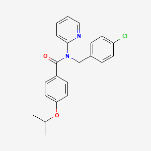 N-(4-chlorobenzyl)-4-(propan-2-yloxy)-N-(pyridin-2-yl)benzamide