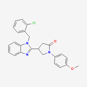 4-[1-(2-chlorobenzyl)-1H-benzimidazol-2-yl]-1-(4-methoxyphenyl)pyrrolidin-2-one