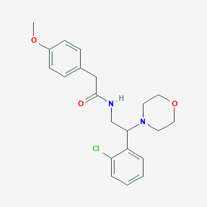 N-[2-(2-chlorophenyl)-2-(morpholin-4-yl)ethyl]-2-(4-methoxyphenyl)acetamide