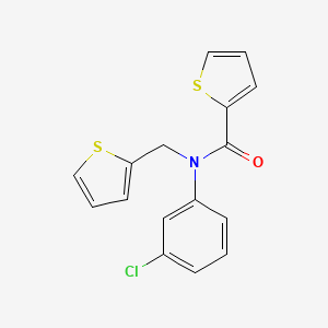 N-(3-chlorophenyl)-N-(thiophen-2-ylmethyl)thiophene-2-carboxamide