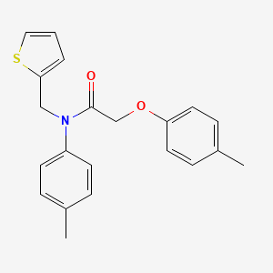 2-(4-methylphenoxy)-N-(4-methylphenyl)-N-(thiophen-2-ylmethyl)acetamide