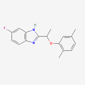 2-[1-(2,5-dimethylphenoxy)ethyl]-5-fluoro-1H-benzimidazole