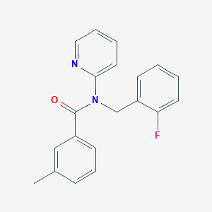 N-(2-fluorobenzyl)-3-methyl-N-(pyridin-2-yl)benzamide