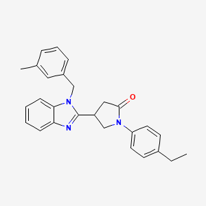 1-(4-ethylphenyl)-4-[1-(3-methylbenzyl)-1H-benzimidazol-2-yl]pyrrolidin-2-one