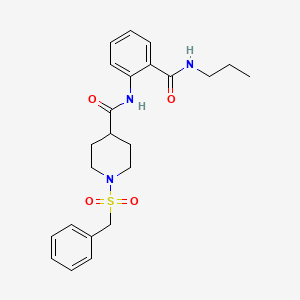 1-(benzylsulfonyl)-N-[2-(propylcarbamoyl)phenyl]piperidine-4-carboxamide