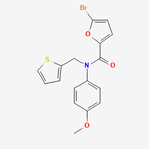 5-bromo-N-(4-methoxyphenyl)-N-(thiophen-2-ylmethyl)furan-2-carboxamide