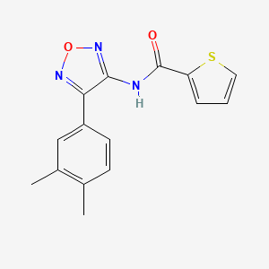 N-[4-(3,4-dimethylphenyl)-1,2,5-oxadiazol-3-yl]thiophene-2-carboxamide