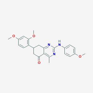 7-(2,4-dimethoxyphenyl)-2-[(4-methoxyphenyl)amino]-4-methyl-7,8-dihydroquinazolin-5(6H)-one