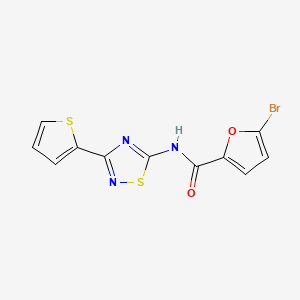 molecular formula C11H6BrN3O2S2 B11347620 5-bromo-N-[3-(thiophen-2-yl)-1,2,4-thiadiazol-5-yl]furan-2-carboxamide 