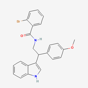 2-bromo-N-[2-(1H-indol-3-yl)-2-(4-methoxyphenyl)ethyl]benzamide