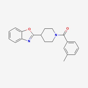 2-[1-(3-Methylbenzoyl)piperidin-4-yl]-1,3-benzoxazole