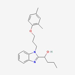 1-{1-[3-(2,4-dimethylphenoxy)propyl]-1H-benzimidazol-2-yl}butan-1-ol