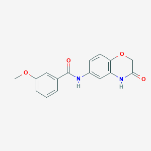 3-methoxy-N-(3-oxo-3,4-dihydro-2H-1,4-benzoxazin-6-yl)benzamide