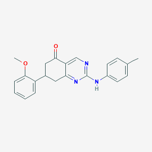 7-(2-methoxyphenyl)-2-[(4-methylphenyl)amino]-7,8-dihydroquinazolin-5(6H)-one