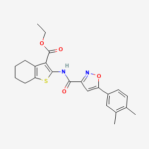 Ethyl 2-({[5-(3,4-dimethylphenyl)-1,2-oxazol-3-yl]carbonyl}amino)-4,5,6,7-tetrahydro-1-benzothiophene-3-carboxylate