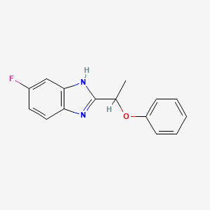 5-fluoro-2-(1-phenoxyethyl)-1H-benzimidazole